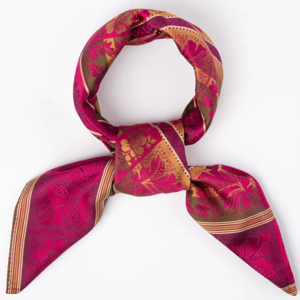 Hovedbilde Silkeskjerf - Lise, rosa høst